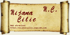 Mijana Cilić vizit kartica